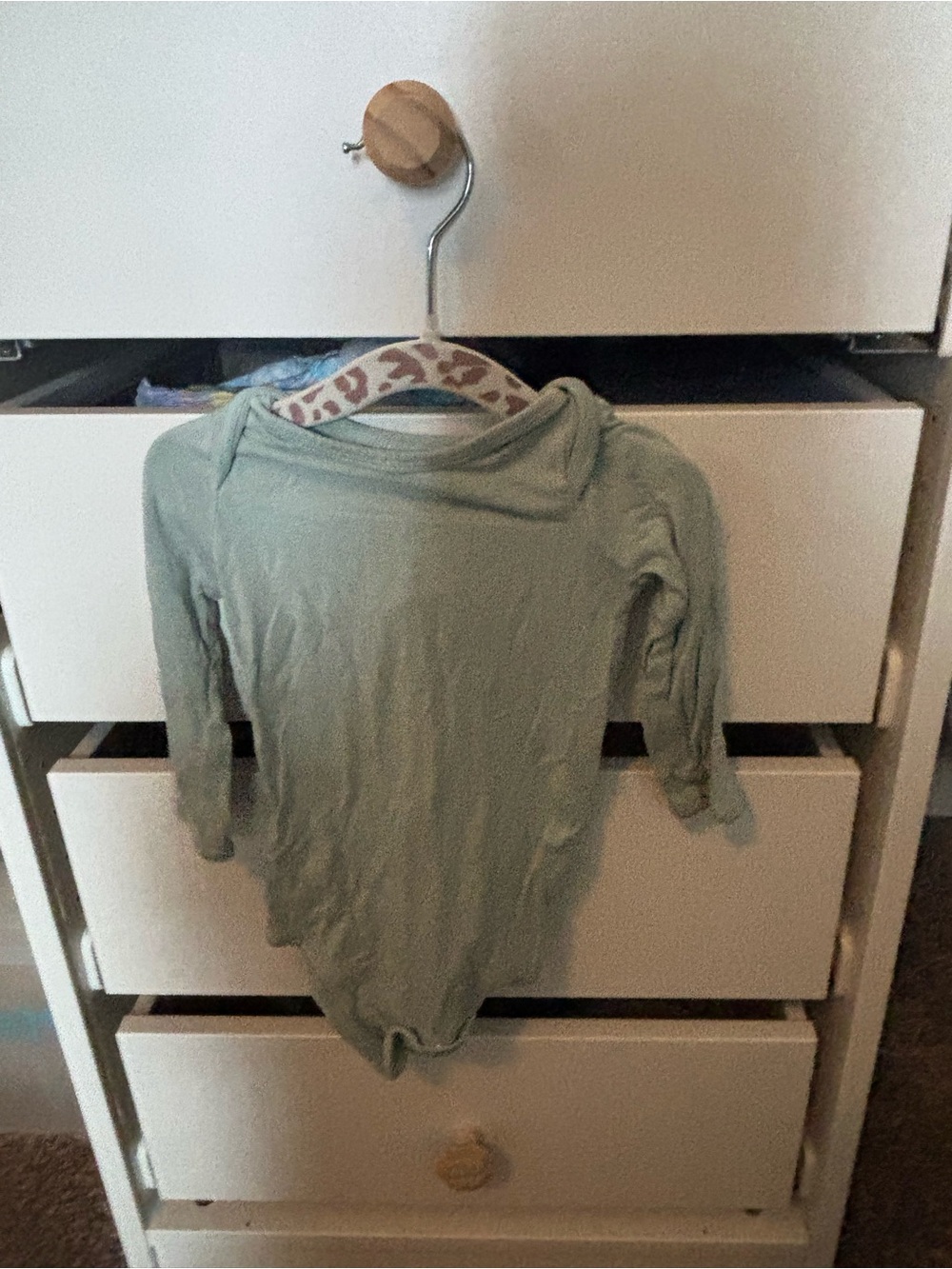 Kyte BABY Long-Sleeve One-Piece in Sage Green